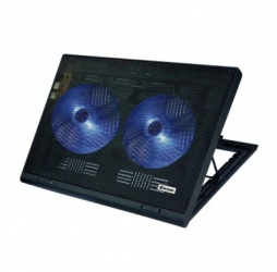 Cooler Pad Pentru Laptop/notebook Cu 2 Ventilatoare Klausstech Marime Maxima 17 Inch Alimentare Prin Usb Unghi De Inclinare Reglabil Cu 