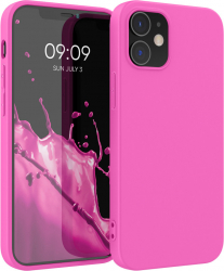 Husa Kwmobile pentru Apple iPhone 12/iPhone 12 Pro Silicon Roz 53938.135 