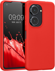 Husa Kwmobile pentru Asus Zenfone 9 Silicon Rosu 59449.09 