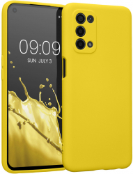 Husa Kwmobile pentru OPPO A74 5G/A54 5G Silicon Galben 57571.165 