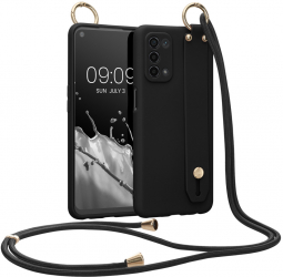 Husa Kwmobile pentru OPPO A74 5G/A54 5G Silicon Negru 59227.01 