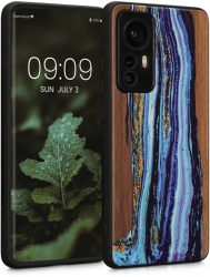 Husa Kwmobile pentru Xiaomi 12/12X Lemn Multicolor 56788.07 