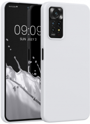 Husa Kwmobile pentru Xiaomi Redmi Note 11 Pro/Redmi Note 11 Pro 5G Silicon Alb 57373.02 