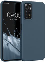 Husa Kwmobile pentru Xiaomi Redmi Note 11 Pro/Redmi Note 11 Pro 5G Silicon Albastru 57373.202 