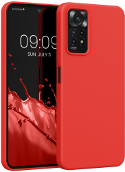 Husa Kwmobile pentru Xiaomi Redmi Note 11 Pro/Redmi Note 11 Pro 5G Silicon Rosu 57373.09 