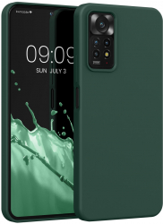 Husa Kwmobile pentru Xiaomi Redmi Note 11 Pro/Redmi Note 11 Pro 5G Silicon Verde 57373.169 