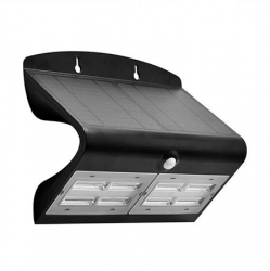 Lampa Led Solara Neutra cu Senzor Miscare Alb Negru 