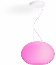 Lustra Philips Led Rgbw Hue Functionare Bluetooth Ip20 3000 Lm Autonomie 25000 Ore Putere 2 X 9w 50 60 Hz Material Sticla Alb 