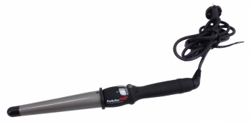 Ondulator Profesional Conic BaBylissPro 2280 invelis Titanium-Tourmaline diametru 25 mm la baza/13 mm la varf Negru/Gri 