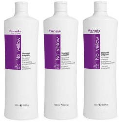 Pachet 3 x Sampon Impotriva Tonurilor de Galben - Fanola No Yellow Shampoo 1000ml 