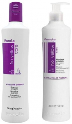Pachet Impotriva Tonurilor de Galben 2 - Fanola No Yellow - Sampon 350 ml Masca 350 ml 
