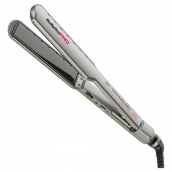 Placa de indreptat parul Profesionala BaBylissPro 2073 invelis Nano-Titanium pentru par umed si uscat placi XXL 3.8 cm 230° Gri 