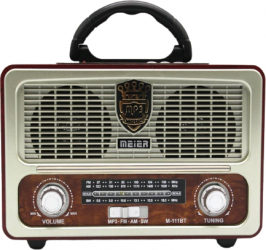 Radio Portabil Bluetooth Fm/am/sw Usb Tf Card Aux Telecomanda Design Retro Antena Design Compact Usor De Folosit Destinat Pentru 