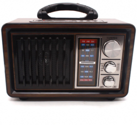 Radio Portabil Klausstech Lanterna Inclusa Difuzor Incorporat Tuner Fm/am/sw Aux In Port Usb Slot Sd Card Design Retro 