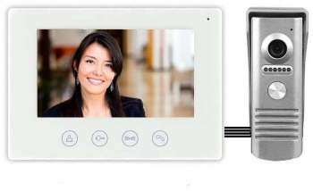 Set Interfon Video Klausstech Ecran Lcd 7 Inch Conectare Internet Wireless Tip Video-interfon Funnctii Smart Deschidere Usa/yala