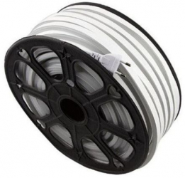 Tub Luminos Craciun Neon Flexibil 50 Metri Alb Rece Led 