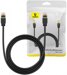 10Gb Ethernet RJ45 Baseus Cable 1.5m Black 