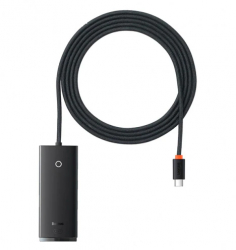 HUB Baseus Lite WKQX030501 Cablu USB Type-C 2m negru 