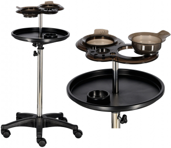 Asistent de coafor cu carucior pe roti pentru vopsire T0141-2 masa pe trepied pentru salonul de infrumusetare 