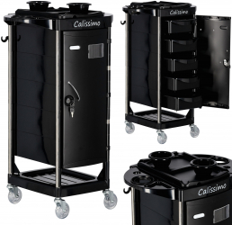 Asistent de coafor cu carucior pe roti pentru vopsire W-X092 la salonul de infrumusetare dulap cu sertare 