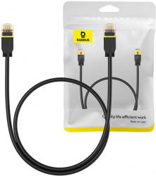 Baseus Cable Ethernet Rj45 0 5m Negru Cat 7 