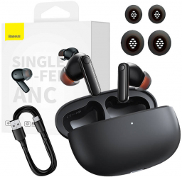 Baseus TWS Earphones MZ10 - Black Bluetooth 5.2 