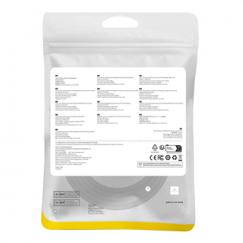 Baza Cablu Retea Cat.8 Ethernet Baseus RJ45 40gbps 2m negru 