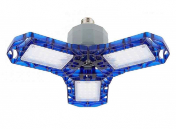 Bec Led De Garaj Putere 40 W Capete Flexibile Ajustarea Luminii Lumina Rece 6500 K Flux Luminos 4000 Lumeni Aliaj De Aluminiu Albastr 