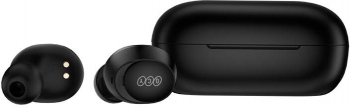 Black QCY T27 Wireless Earphones with 32 Hours of Playback 