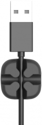 Black Silicone Cable Holder Organizer Orico 