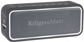 Boxa Kruger&matz Portabila Conectivitate Bluetooth Rezistenta La Apa Ip67 Putere Rms 20w Baterie 4400 Mah Microfon 60 Hz 20 Khz 