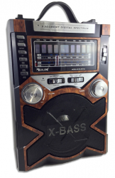 Boxa Portabila Bluetooth Sb/ Sd/ Aux/fm Radio Mp3 Player Antena Cu Rotire La 360 Grade Design Compact Si Ergonomic Acumulator Retro 