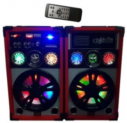Boxe Active Cu Statie Profesionale 150 W P.m.p.o conectivitate Bluetooth Port Usb Sd Card Radio Fm Telecomanda 