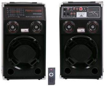 Boxe Audio Cu Intrare Mufa Pentru Microfon Klausstech Functie Karaoke Intrare Usb Bluetooth Egalizator Pe 7 Benzi Putere 360 W Maxim 