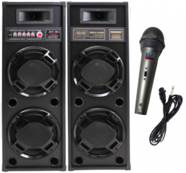 Boxe Cu Statie Active Profesionale Temeisheng / Bluetooth / Usb / Sd Card / Radio / Microfon Cadou 