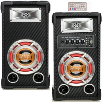 Boxe Profesionale Active Ailiang 300w Usb Bluetooth Sd Fm Aux Karaoke Telecomanda + Microfon Cadou 
