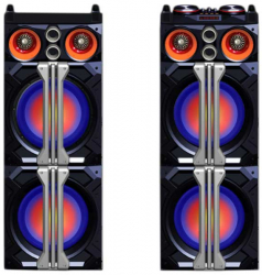 Boxe Profesionale Klausstech Cu Bluetooth Usb Card Sd Intrare Aux Joc De Lumini Disco Radio Fm 