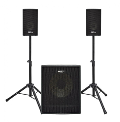 Boxe Satelit Audio Cu Subwoofer De 10 Inch 400 W + 2 Sateliti 6 5 Inch 2 X 200 W Spl Subwoofer 98 Db Spl Sateliti 95 Db 