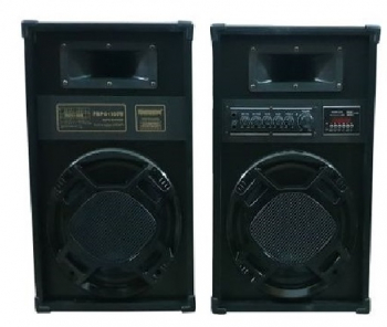 Boxe Temeisheng Active Profesionale Audio Conectivitate Bluetooth Radiofm Si Usb 2 X 120w 50hz-18khz 4ohm Negru 