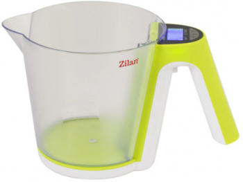 Cantar Digital Profesional Stil Cana Gradata Display Lcd Functie De Tara Oprire Automata Capacitate 2kg Precizie 1gr Alb/verde 