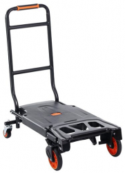 Carucior marfa 2 in 1 Capacitate max 136 kg Greutate 8.8 Kg Aluminiu Pliabil Negru 