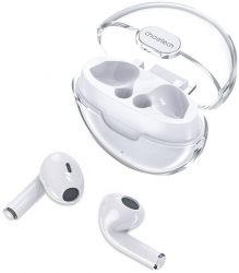Choetech BH-T08 AirBuds - White Bluetooth 5.3 13mm Drivers. 