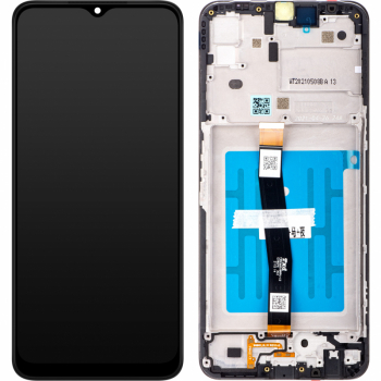 Display ecran cu Touchscreen si Rama compatibil cu Samsung A22 5G A226 Negru 