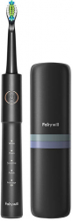 FairyWill FW-E11 Sonic Toothbrush + Head Set & Case Black 