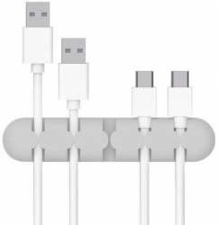 Grey Cable Organizer Orico-CBS5-GY Silicone Material 5mm Cable Diameter 