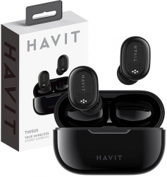 Havit TW925 TWS Earphones - Black Bluetooth 5.0 Crystal Clear Sound 