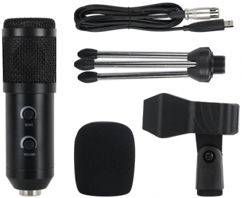 Microfon Profesional Pentru Studio Klausstech Condensator Trepied Inclus Ideal Pentru Inregistrari Audio Sau Youtube Usor De Instalat D 