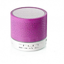 Mini-boxa Portabila Klausstech Conectivitate Bluetooth Mp3 Slot Sd Card Radio Fm Port Usb Aux In Lumini Ambientale Dimensiuni Reduse 