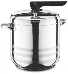 Oala Sub Presiune Inox Capacitate 7l Incalzire Rapida Mentinerea Caldurii 3 Straturi Manere Ergonomice Argintiu 