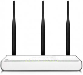 Router Wireless 2.4 Ghz 300 Mbps Usor De Folosit Design Modern Acoperire Mare 3 Antene Exterioare Alb 